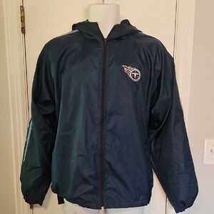 NFL Titans Navy Windbreaker Jacket